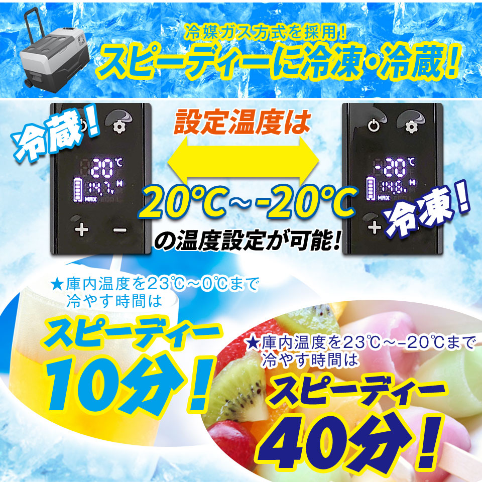 車載 冷蔵庫 冷凍庫 ポータブル 30L 12V 24V クーラーボックス 保冷 2WAY電源 静音 車中泊 釣り アウトドア キャンプ スポーツ 防災 BBQ