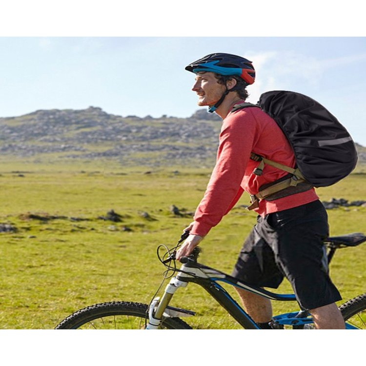 リュックカバー レインカバー 通勤 通学 登山 自転車 軽量 アウトドア 防水 夜間安全 反射 雨、雪からバックパック保護 耐摩耗性 20L 25L 40L 55L 撥水