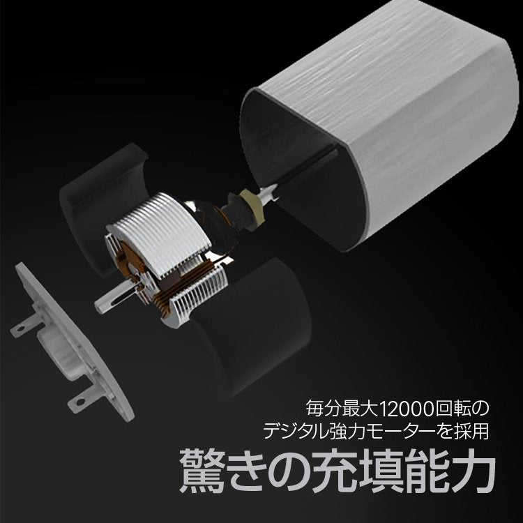 エアーポンプ USB給電式 電動空気入れ 3種類のアタッチメント付属 専用収納袋付 軽量コンパクト設計 アウトドア/海水浴/プールなどで